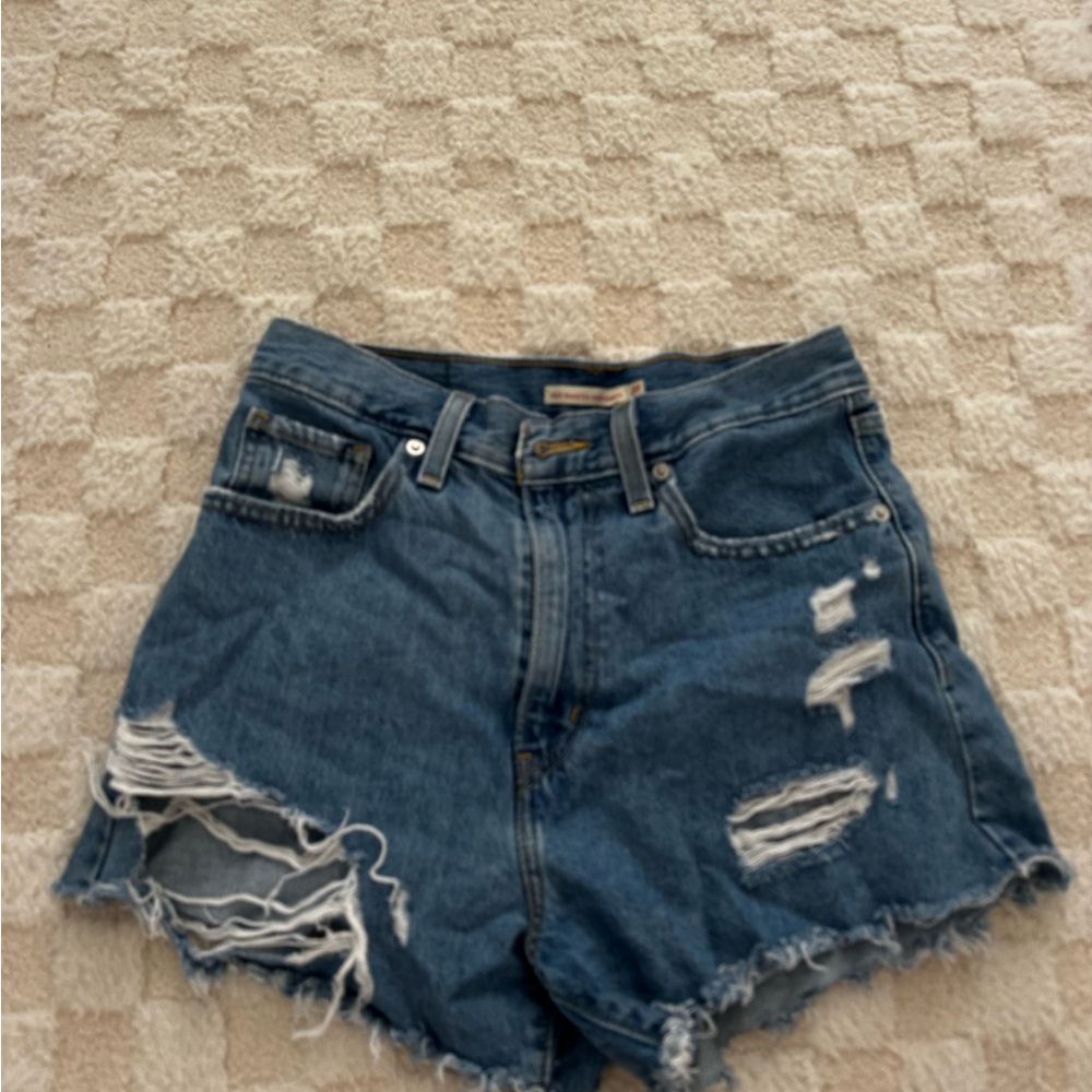Distressed Denim Women's Shorts